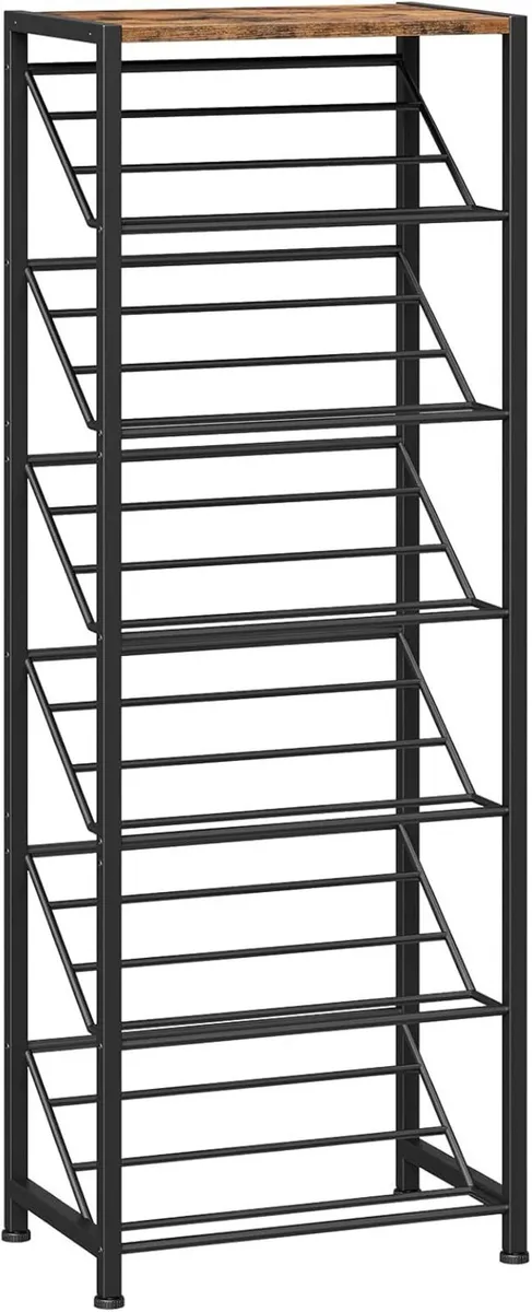 Shoe Rack for Entryway 7-Tier Slanted Storage - Image 1