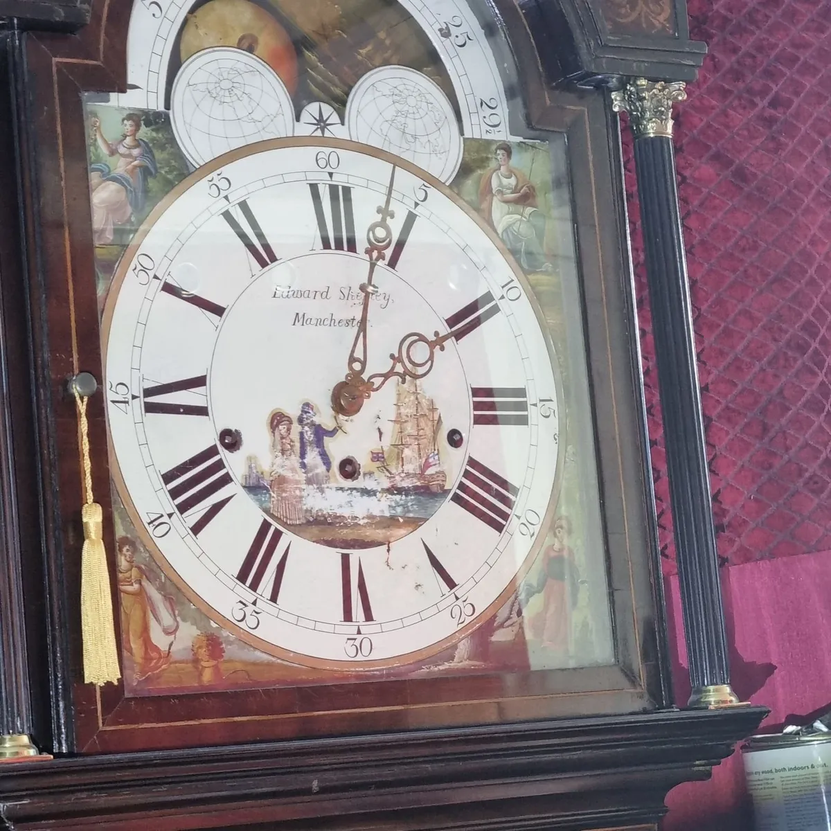 victorian musical grandfather clock - Image 4