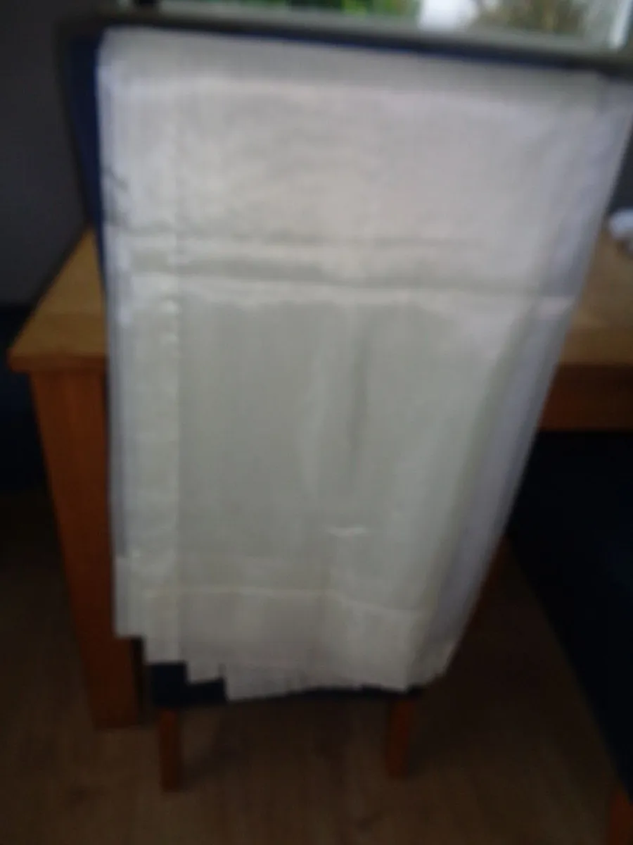 Cream Sheer Curtain for Sale - Image 1