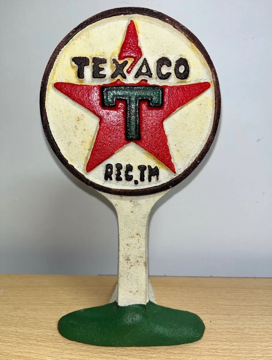 Vintage Texaco door stop - Image 1
