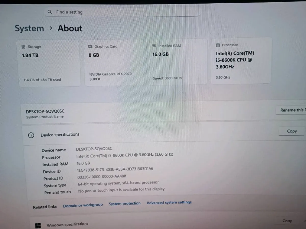 Pc 2x Monitors 5 years warranty 2TB Storage - Image 4