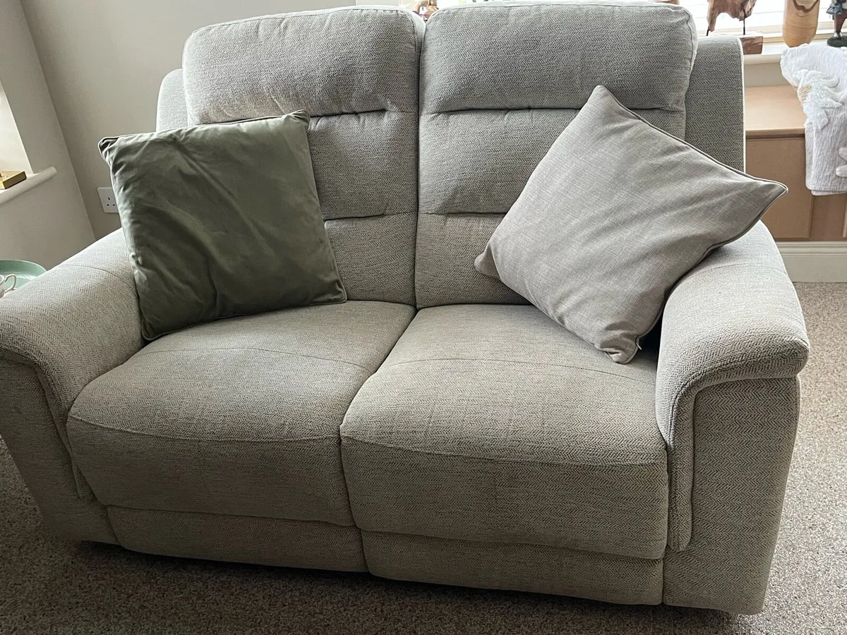 2x2 seater recliner sofas - Image 1