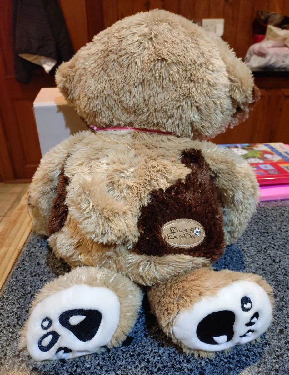 Beige & Brown, Soft Toy Teddy (lovely Condition). - Image 3