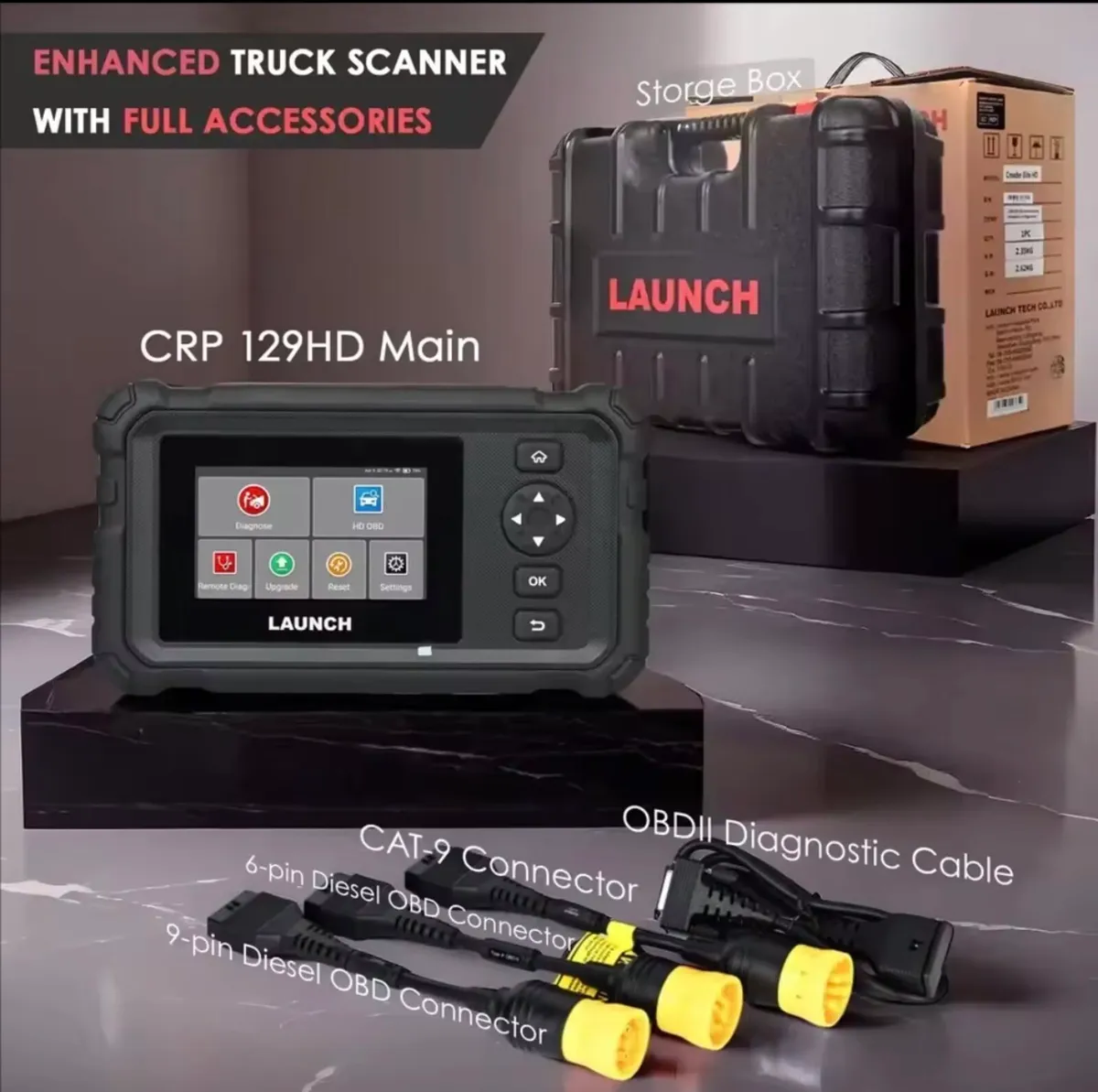 Launch CRP129 HD Heavy Duty Truck coaches 24v - Image 1