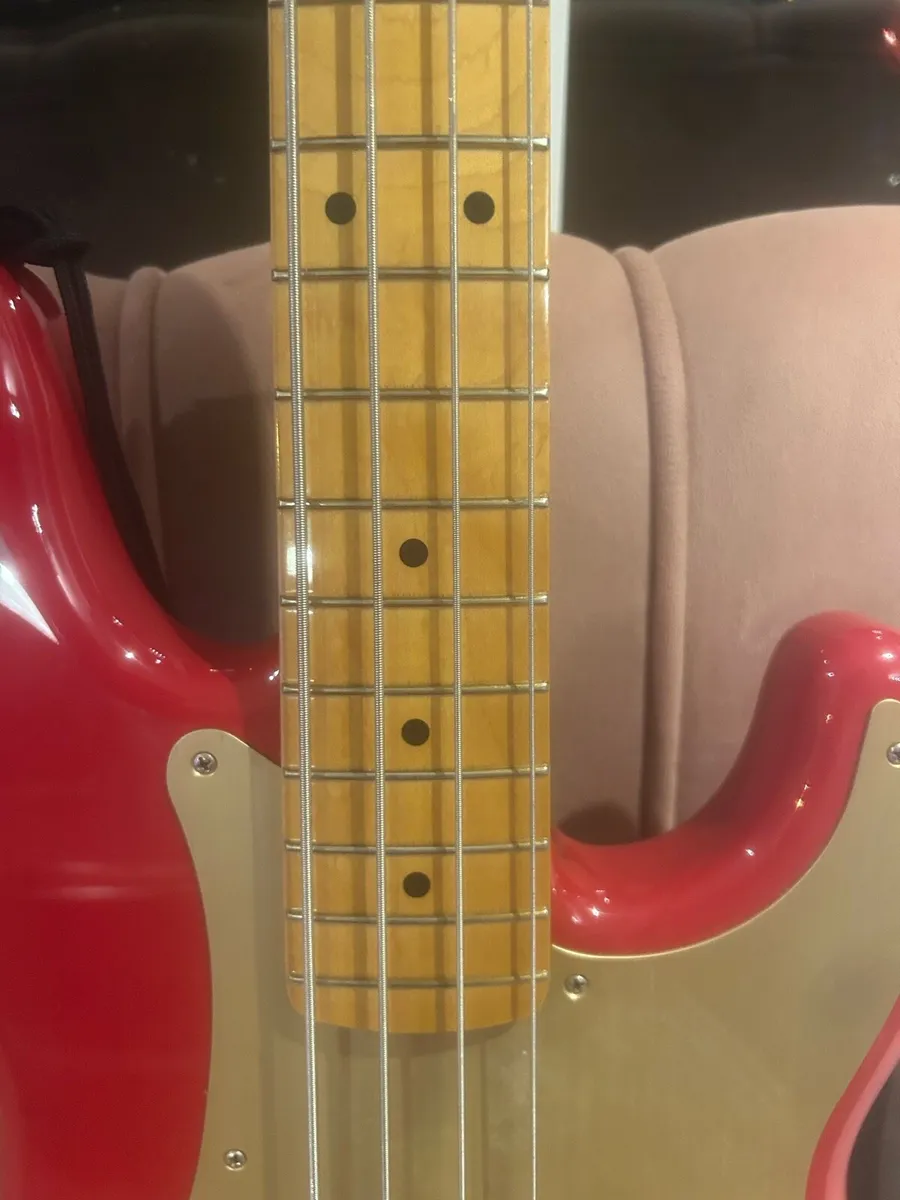 Fender 50s precision bass (Made in Mexico) - Red - Image 3