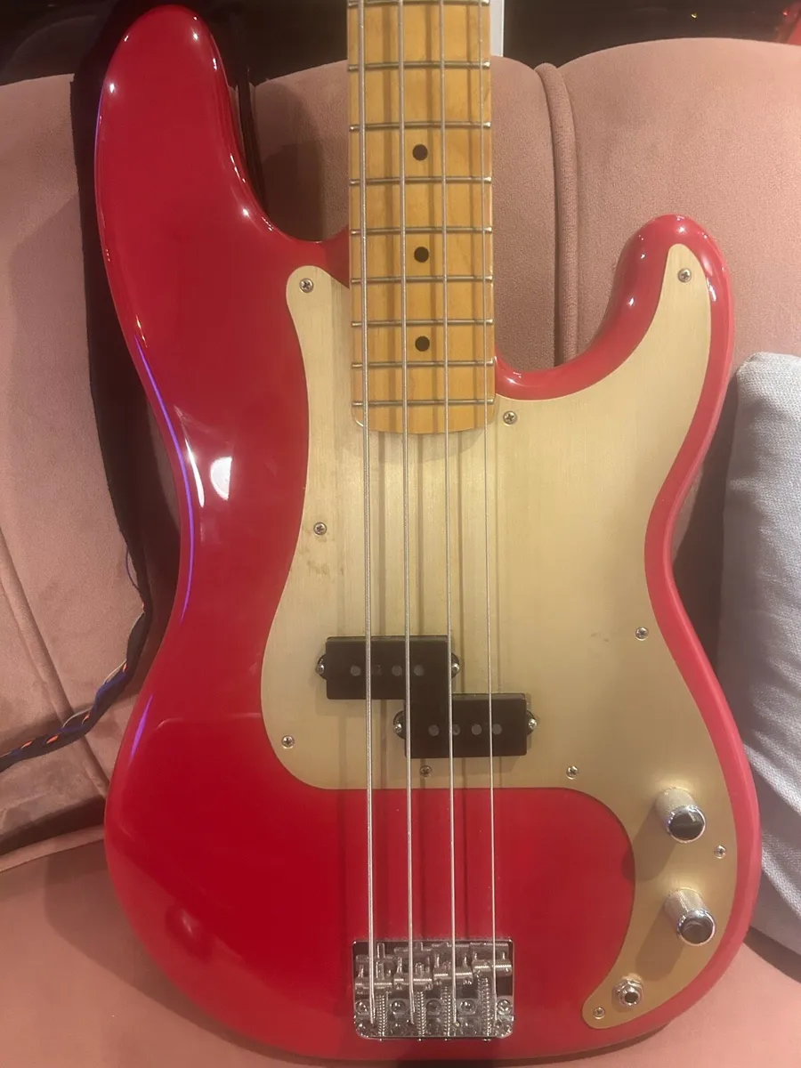 Fender 50s precision bass (Made in Mexico) - Red - Image 2