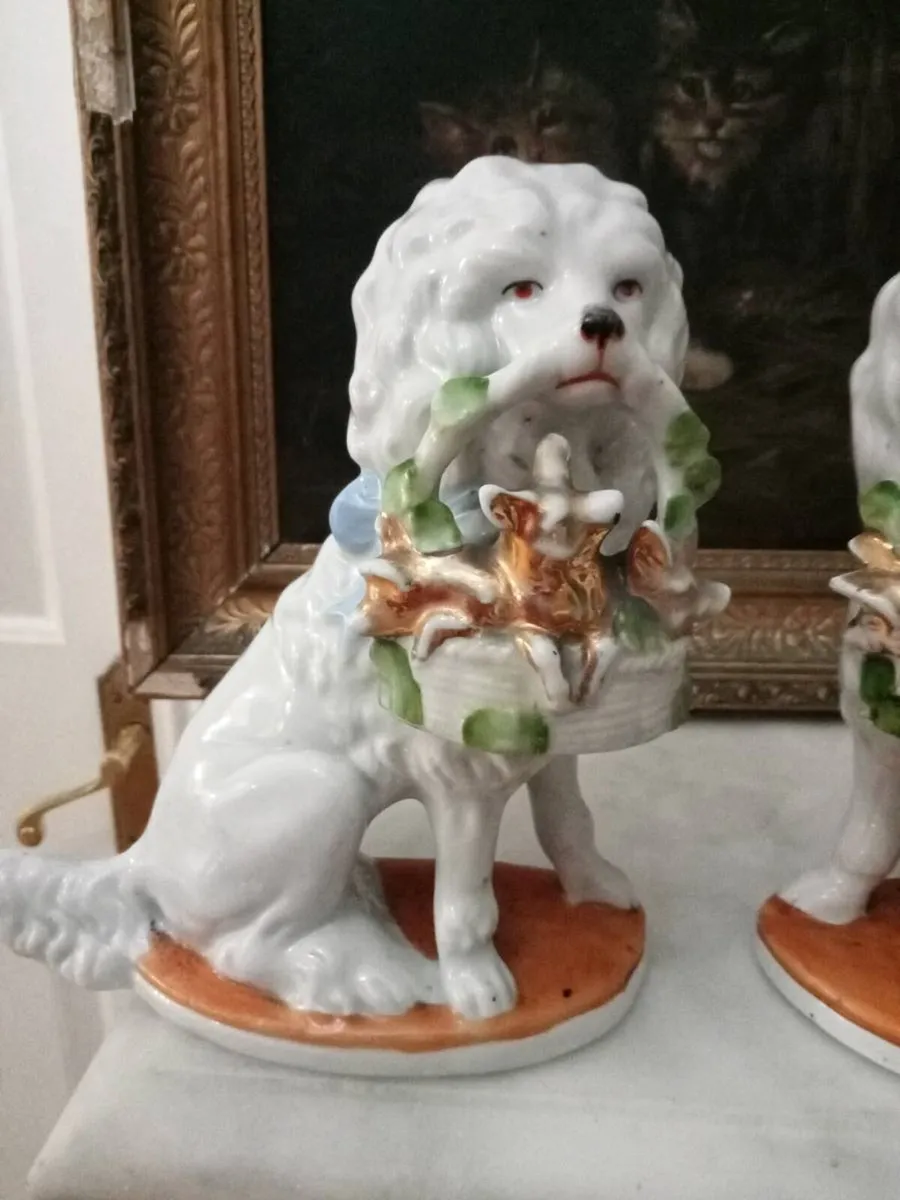 Pair of Antique Staffordshire figurines Postage av - Image 4