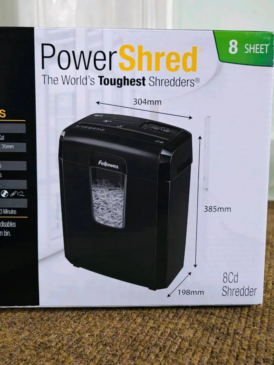 BNIB Fellowes Powershred 8Cd Shredder RRP €100+ - Image 1