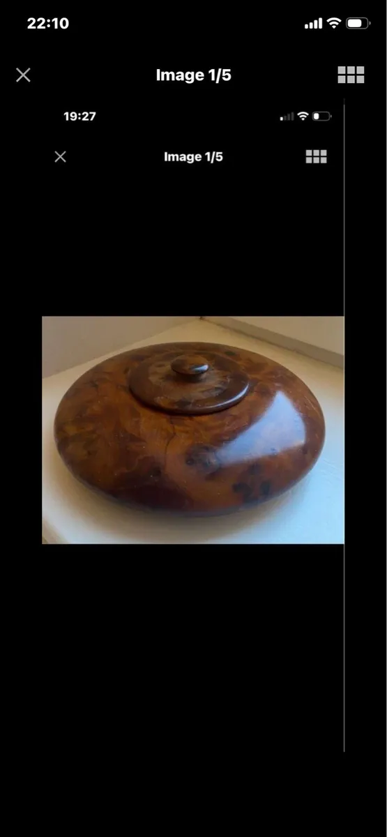 Handcrafted Walnut Jewellery/ Trinket Box - Image 1