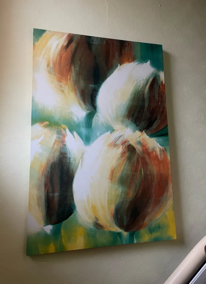 Large Statement Abstract Canvas Wall Art - Image 1