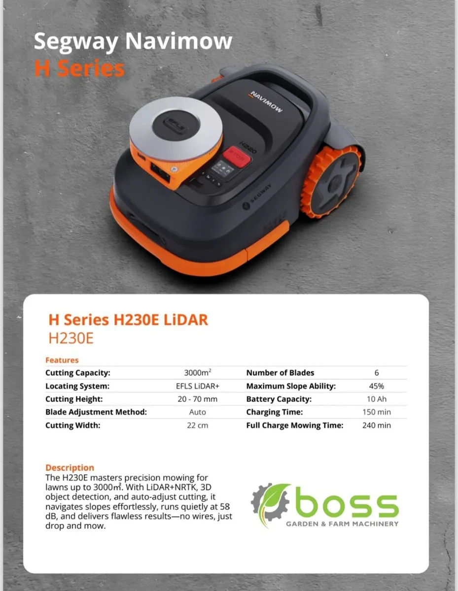 Segway NaviMow Robotic Mowers With Free Garage - Image 1