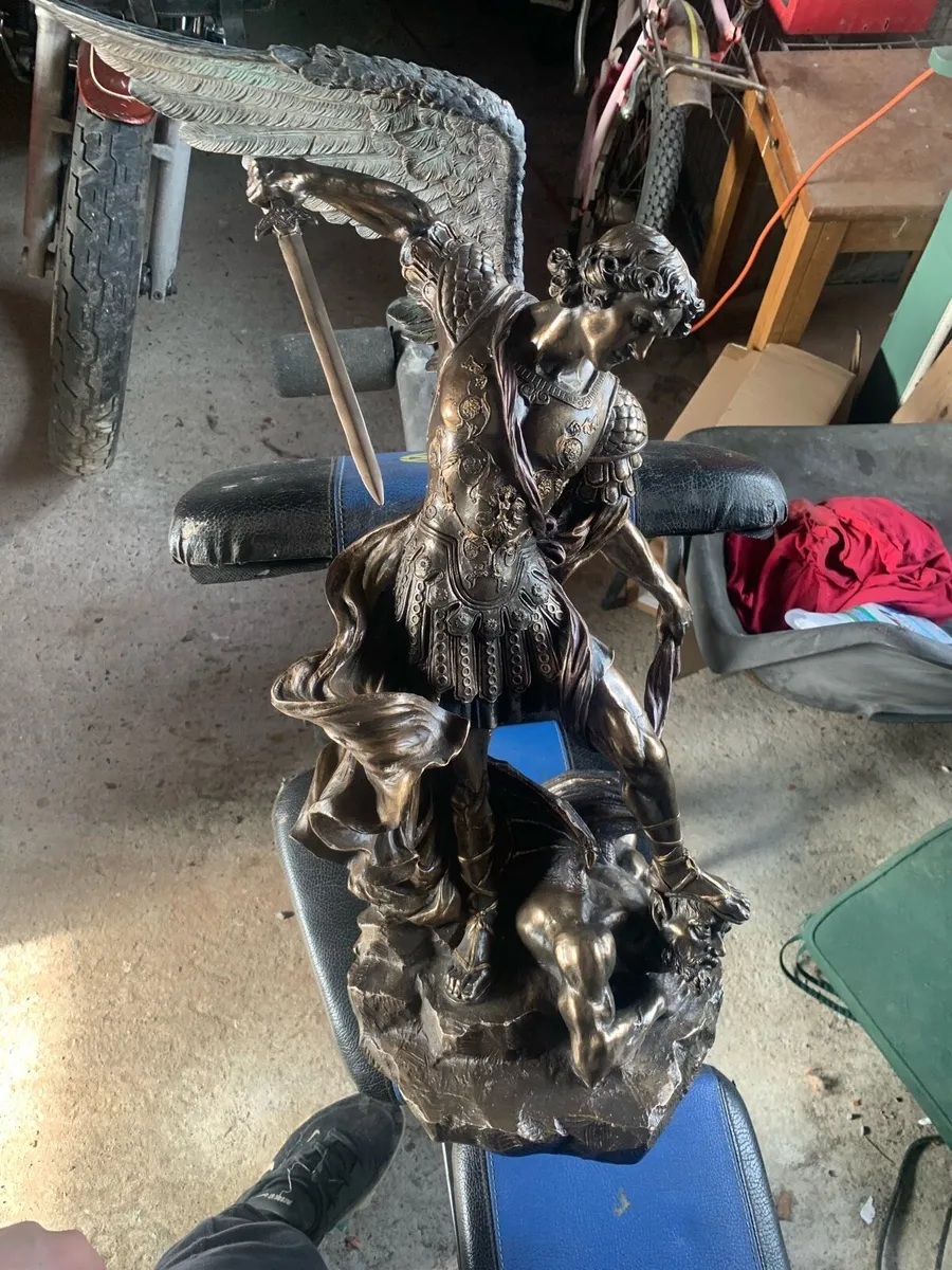 St Michael Archangel Statue Bronze - Image 1