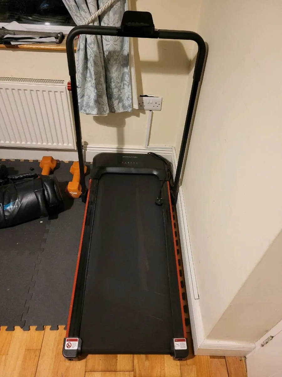 Compact treadmill.