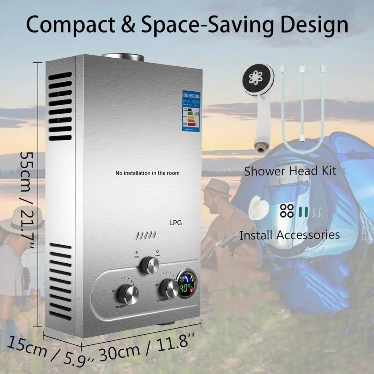 10L LPG Gas Water Heater for Camping & Home - Image 4