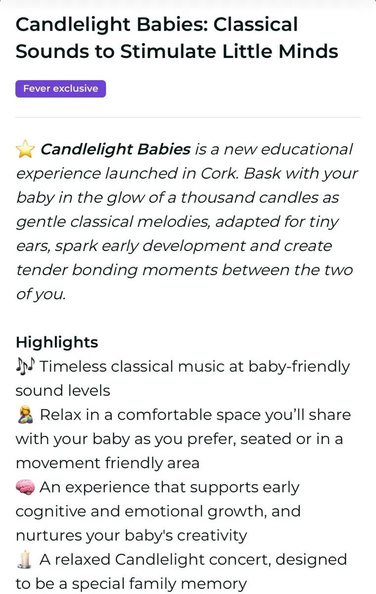 Candlelight babies ticket - Image 2