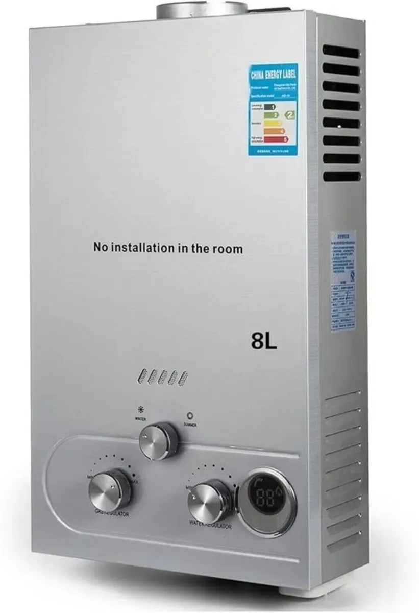 8L LPG Tankless Gas Water Heater Instant - Image 2