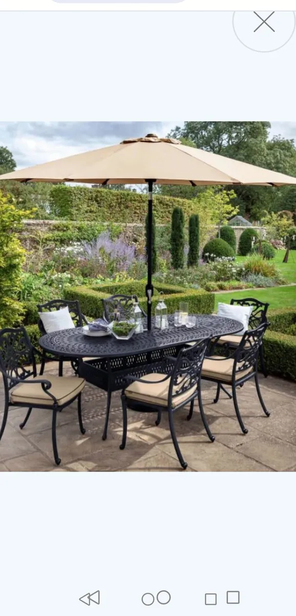 Brand New Hartman 6 Seater Cast Aluminium Set