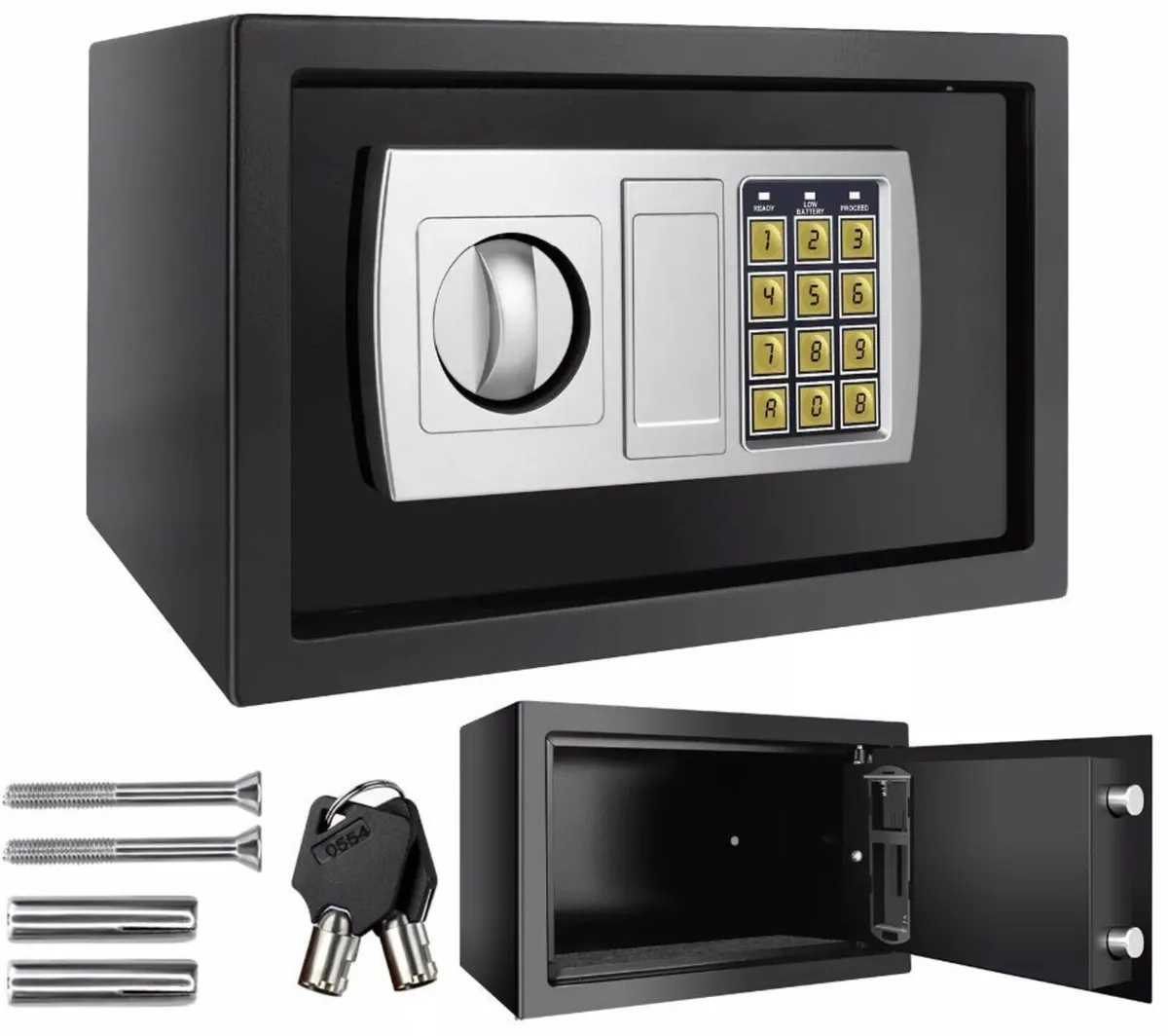 NEW 8.5l Secure Digital Steel Safe 31x20x20cm - Image 2