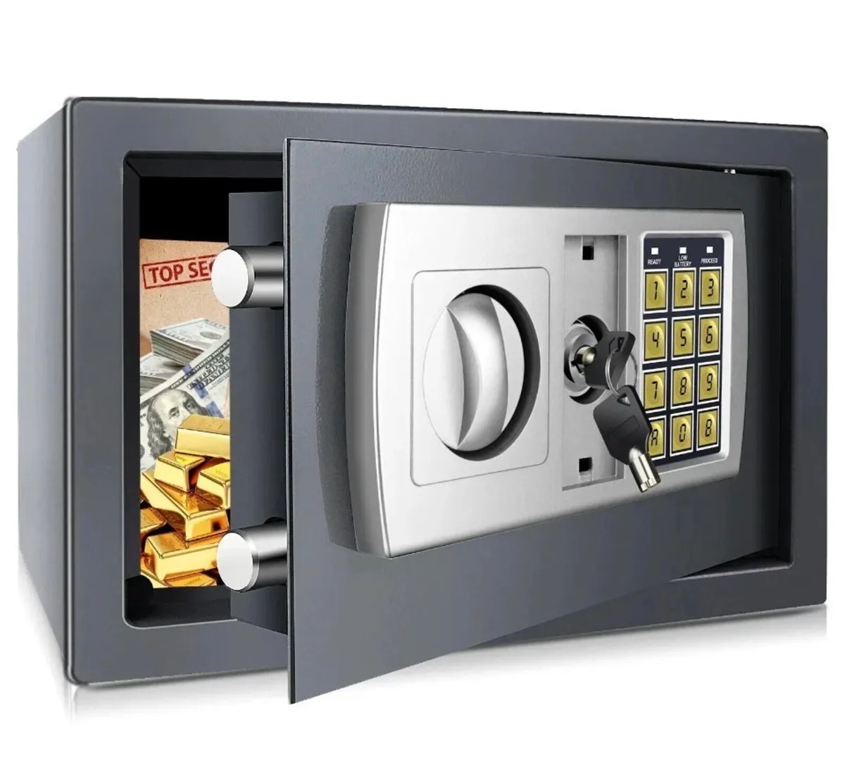 NEW 8.5l Secure Digital Steel Safe 31x20x20cm - Image 1