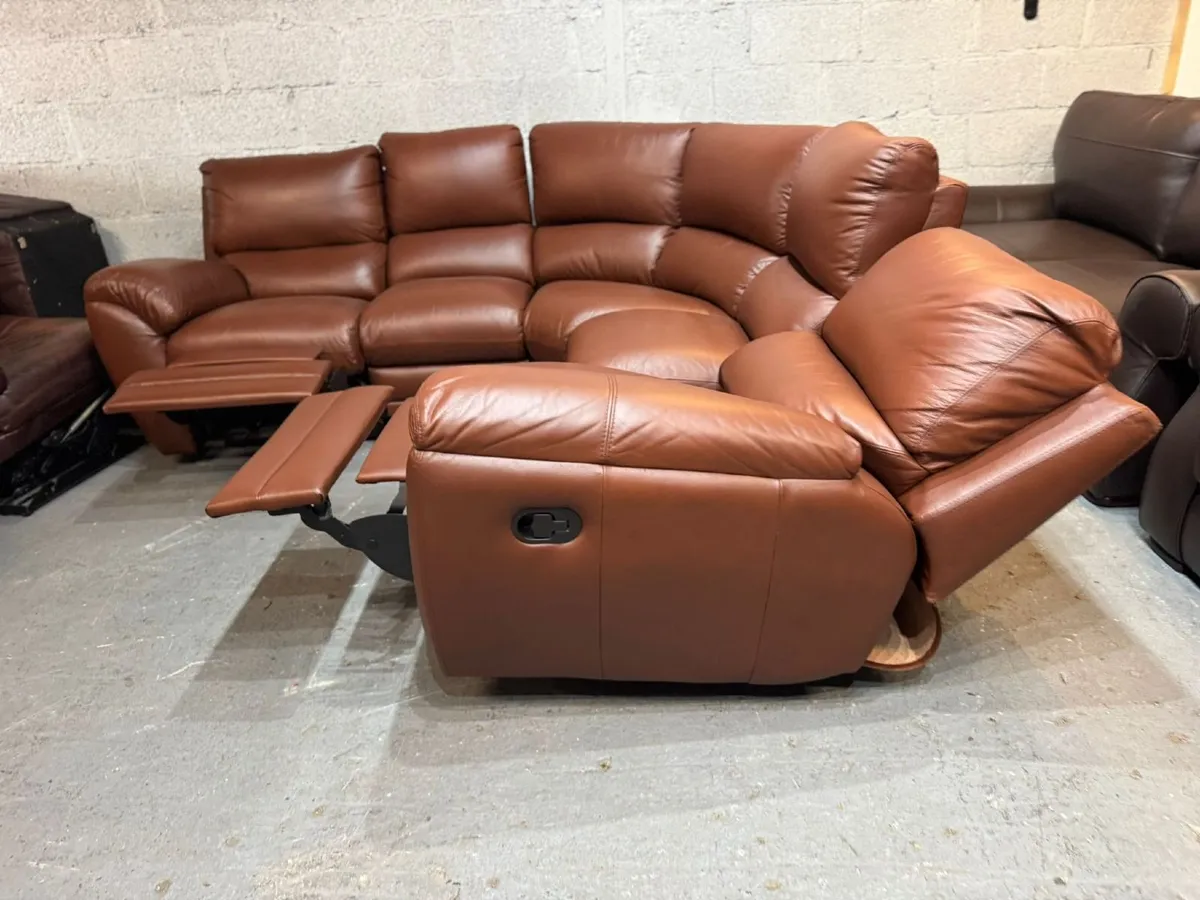 Leather Sofa Set - Image 1