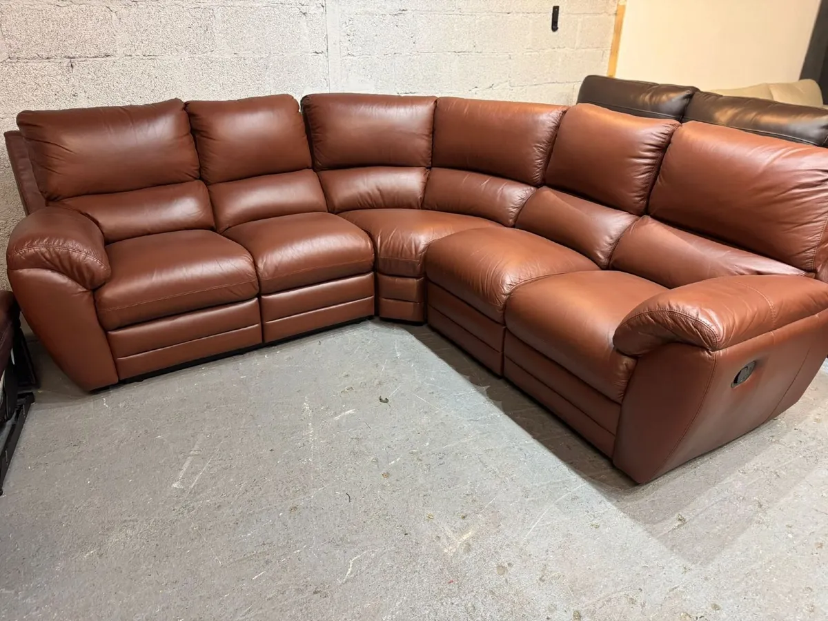 Leather Sofa Set - Image 3