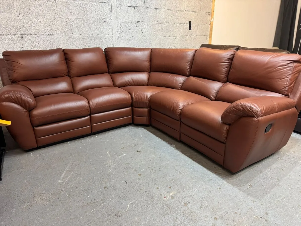 Leather Sofa Set - Image 4