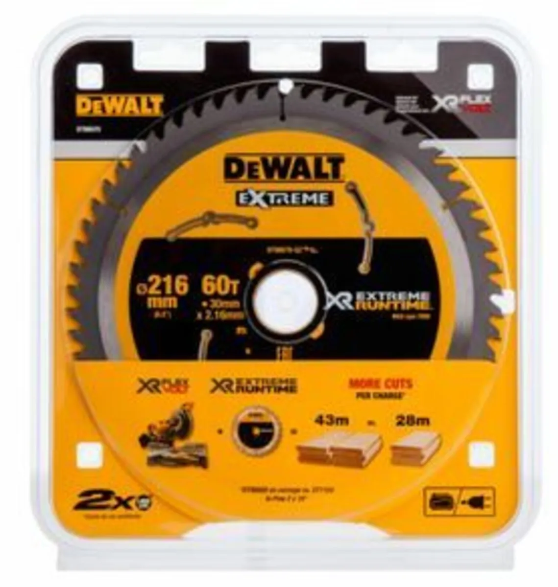 Dewalt DT99570 Mitre Saw Blade 216mm x 30mm x 60T