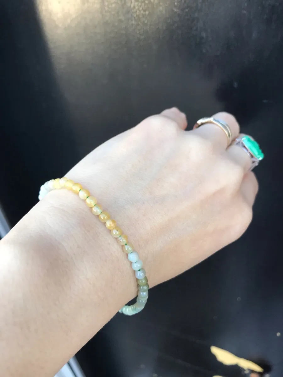 Type A Burma Jadeite Bracelet - Image 4