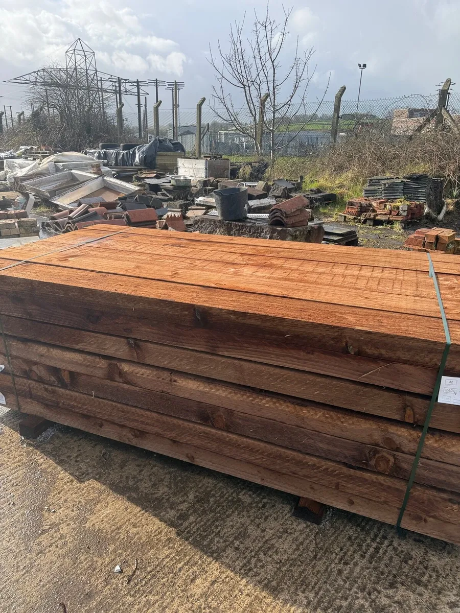 New Railway Sleepers £17 each plus Vat - Image 1