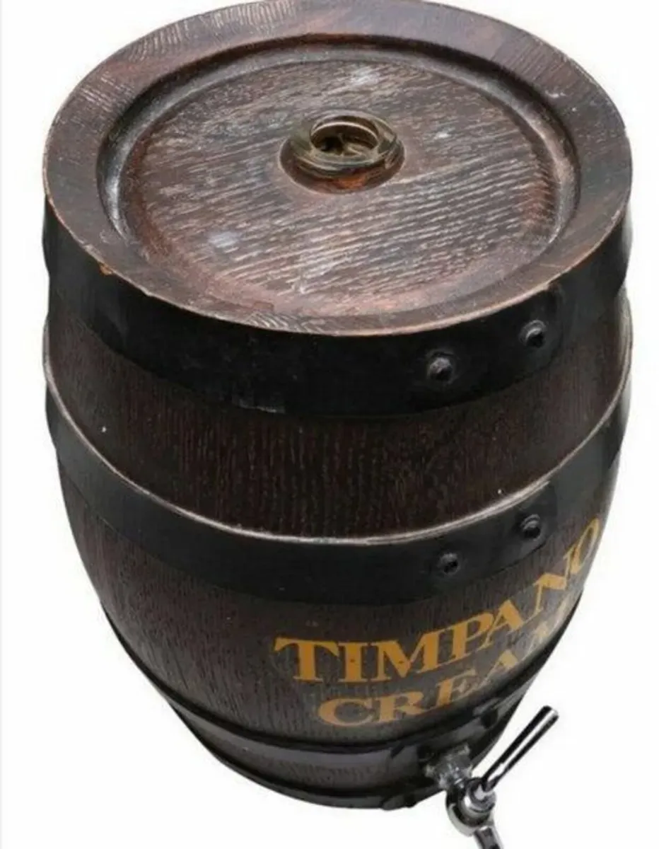 Vintage Timpano Cream Serving Barrel - Image 1