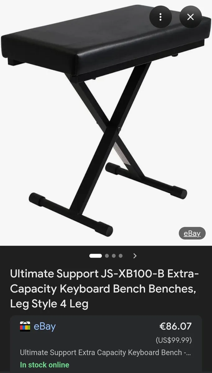 James Stands by Ultimate Support Piano Stool