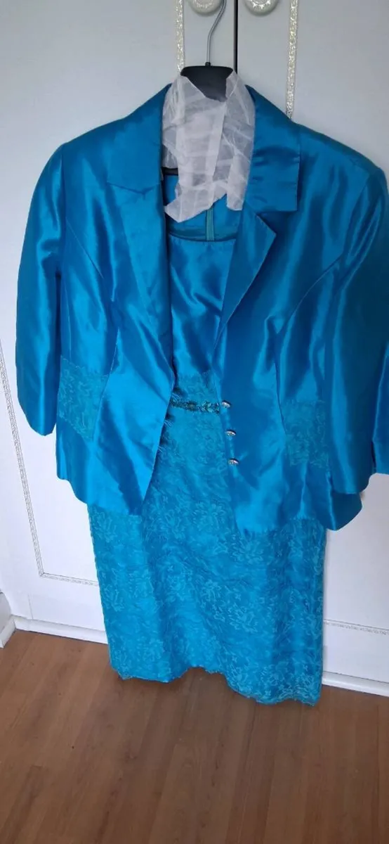 Zeila Teal Mother of the Bride/Groom Outfit EU46 - Image 1