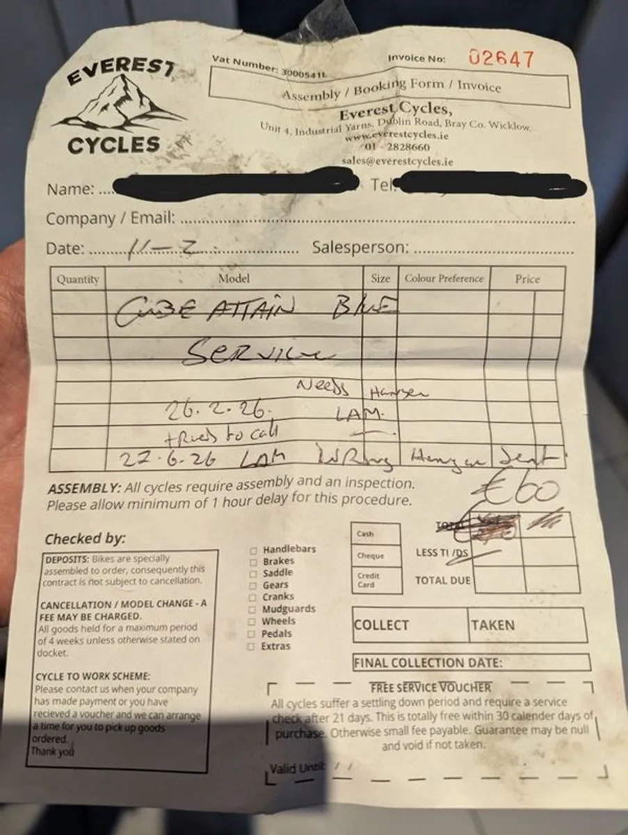 Cube Attain Road Bike 56cm - Image 2