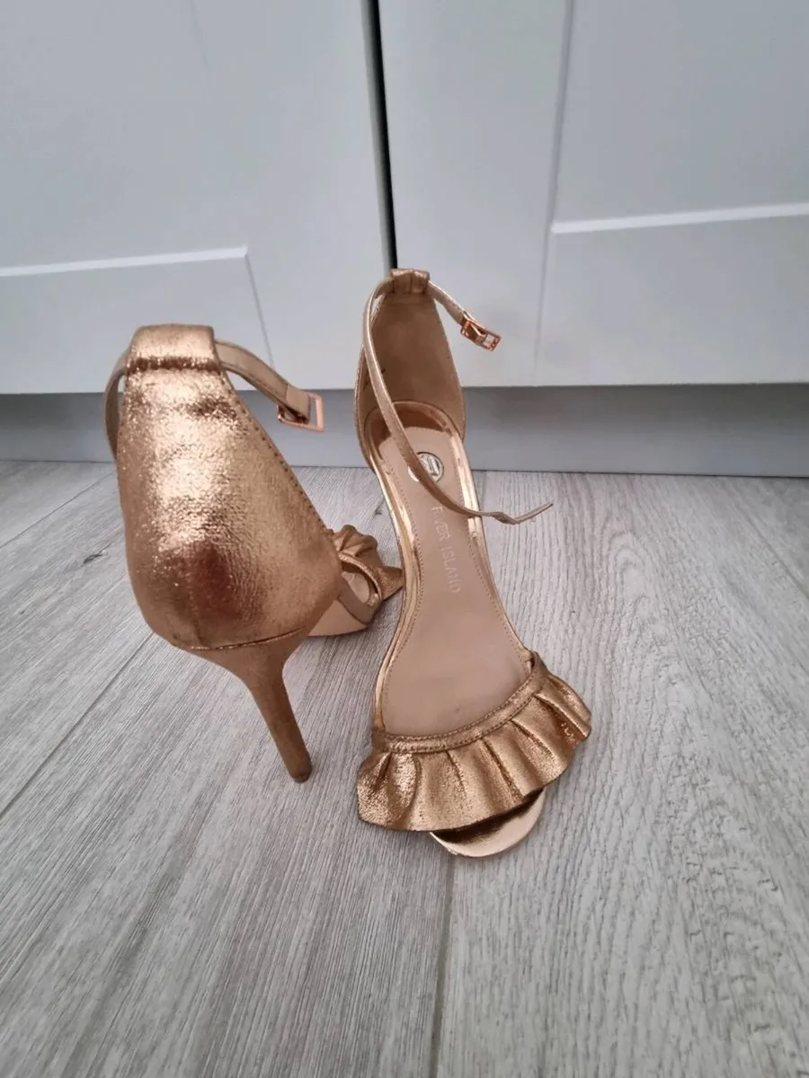 Riverisland Rose Gold Sandles - Image 3