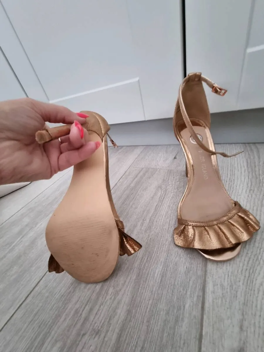 Riverisland Rose Gold Sandles - Image 4