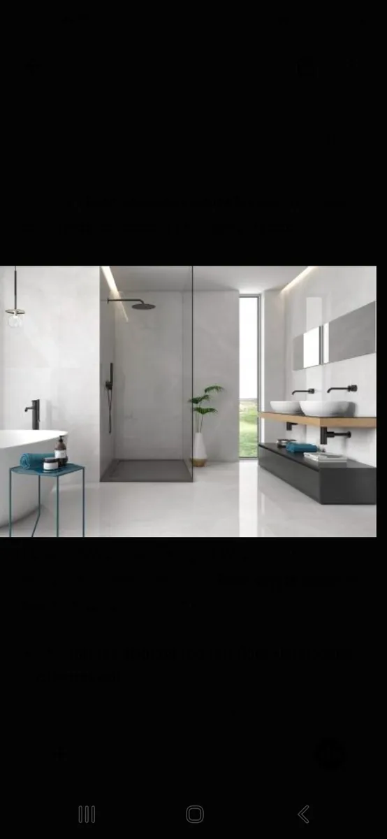 90x90 tiles magda blanco Polished and matt - Image 1