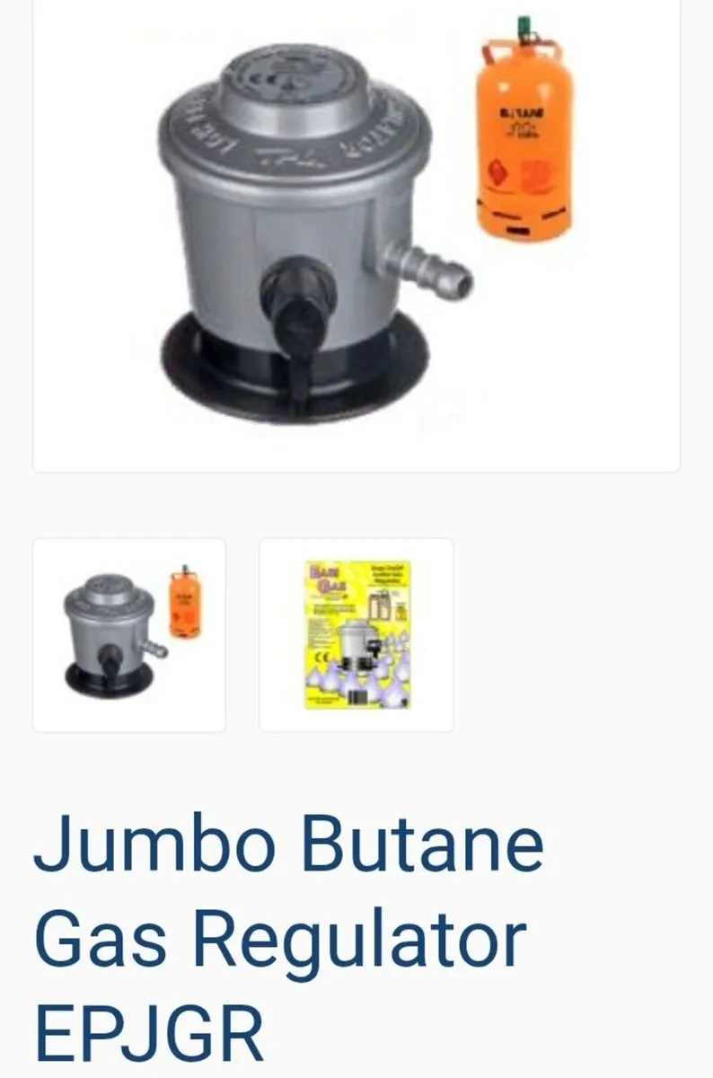 New propane butane gas clip regulator 27mm 37mbar - Image 2