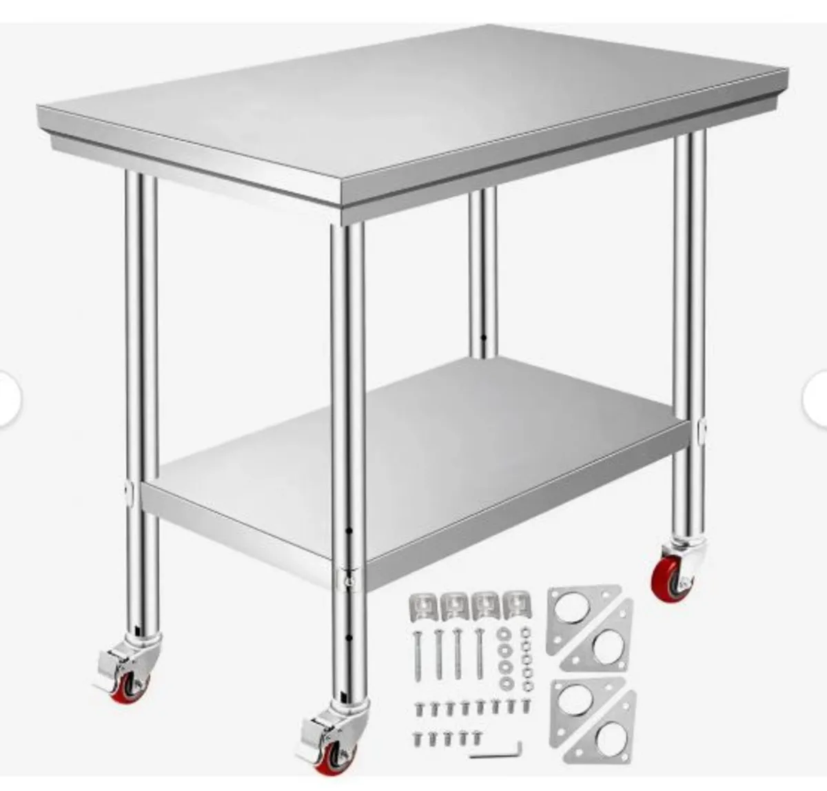 Stainless Steel Work Table 35 x 24 x 33 Inch - Image 3