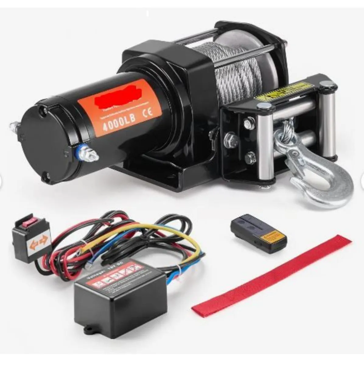 Electric Winch ATV UTV 1814.4 kg Steel Cable - Image 1