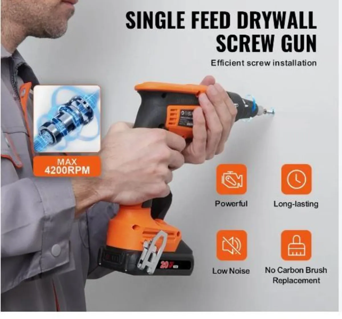 Drywall Screw Gun, 20V Max Drywall Screwgun - Image 2