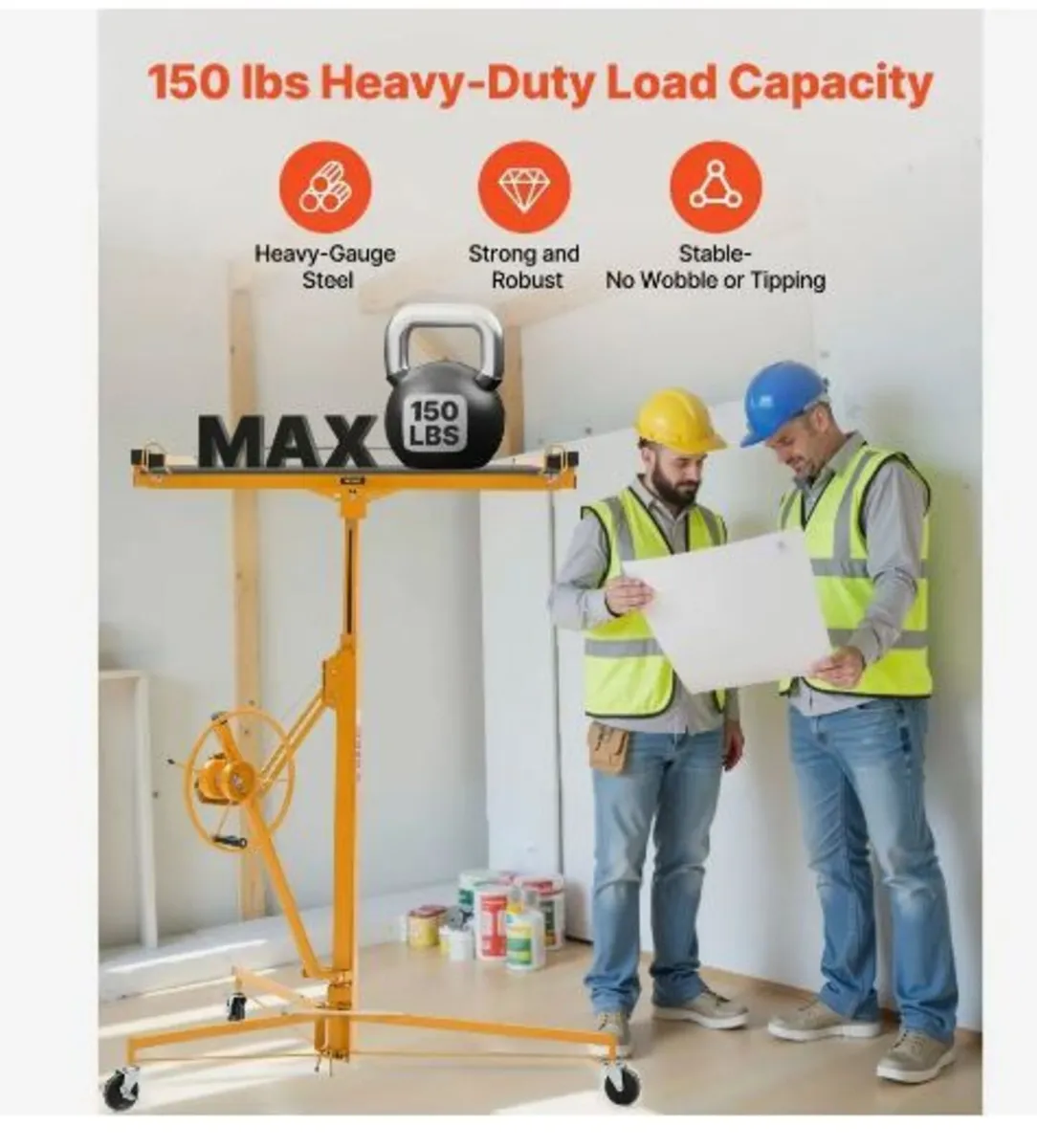 3353mm Drywall Lift, Heavy-Duty 68 kg - Image 2