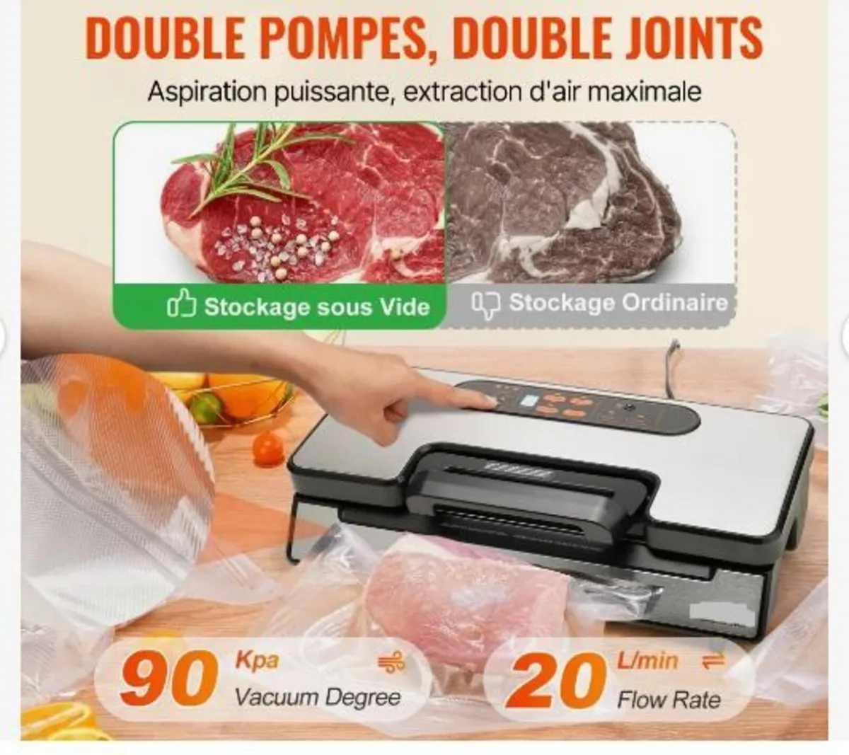 Vacuum Sealer Machine Food Preservation - Image 4