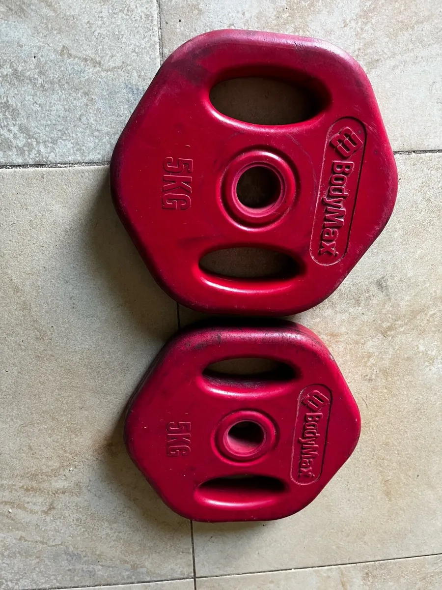 BodyMax standard 1” diameter rubber weight plates - Image 1