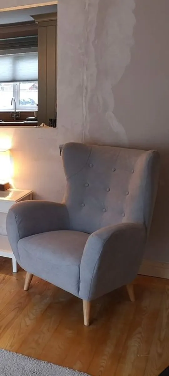 Bronx Silver Armchairs (EZ Living) x2 - Image 3