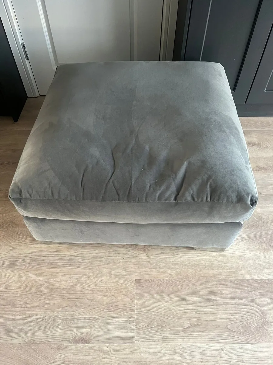 Grey foot stool - Image 1