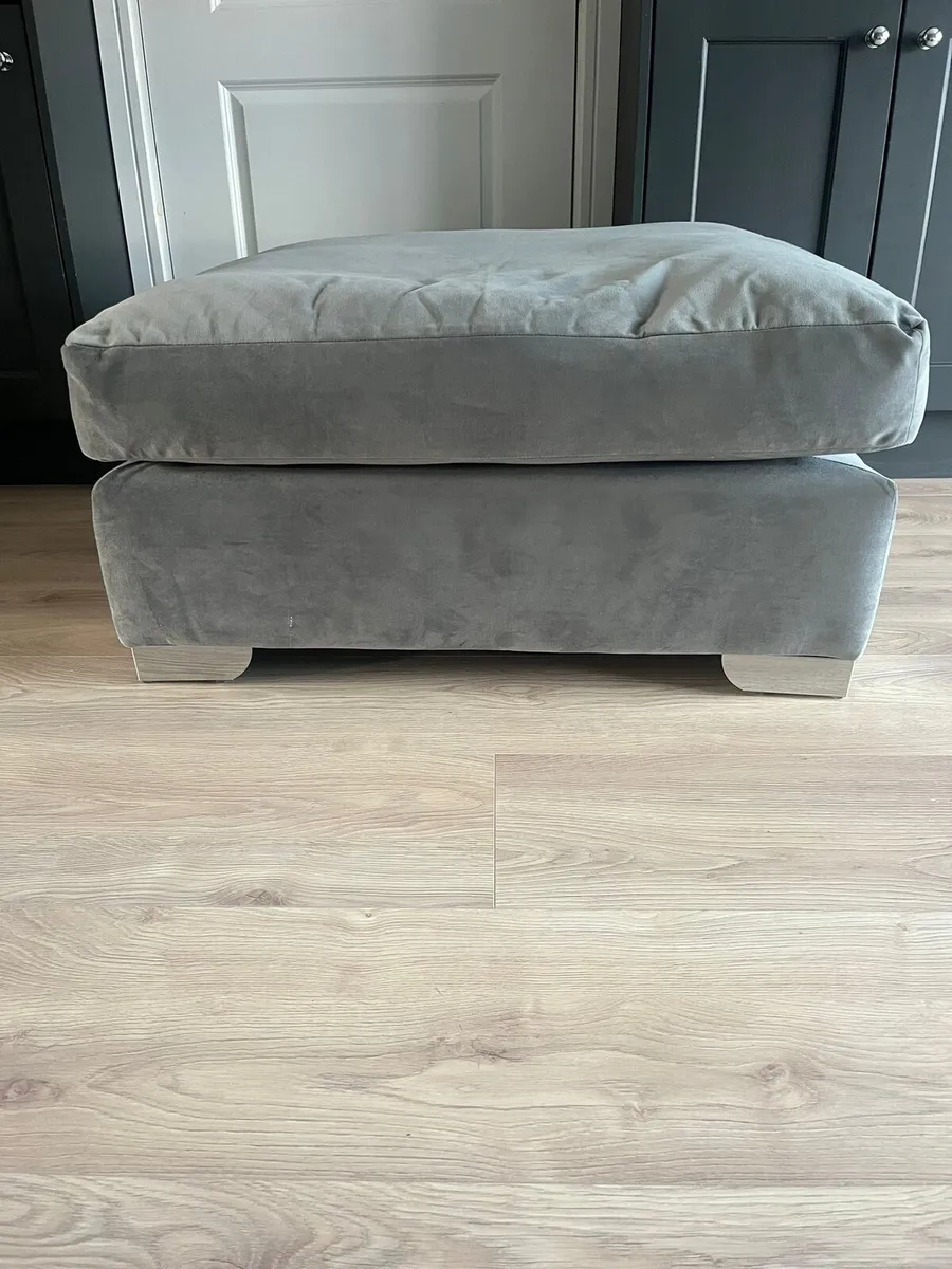 Grey foot stool - Image 2