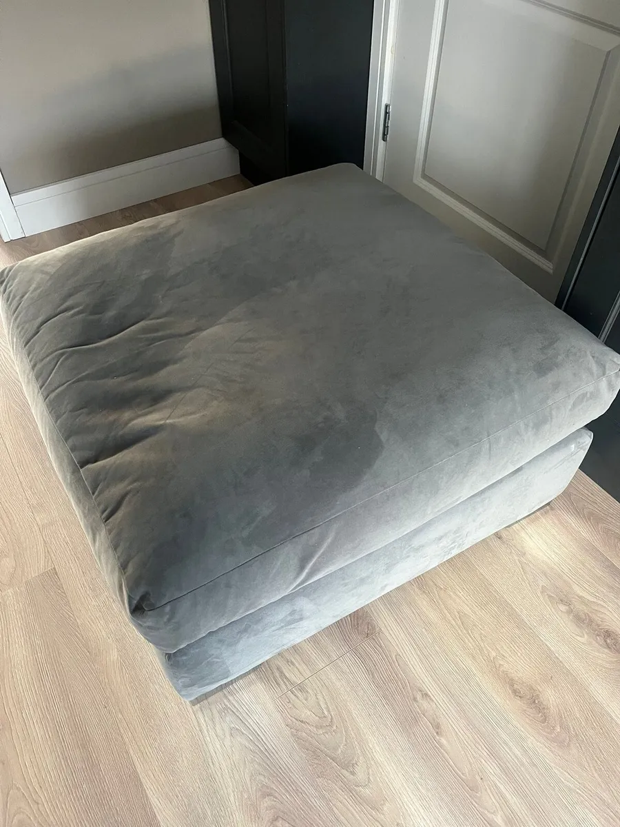 Grey foot stool - Image 4