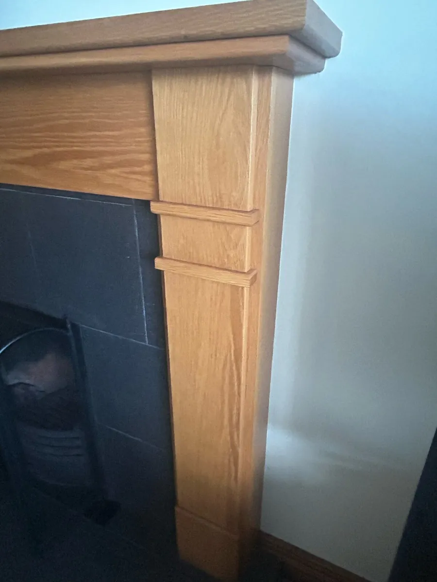 Oak Fireplace Mantle - Image 3