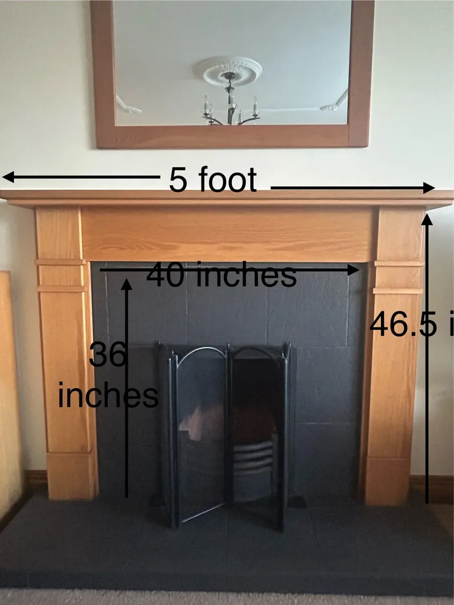 Oak Fireplace Mantle - Image 4