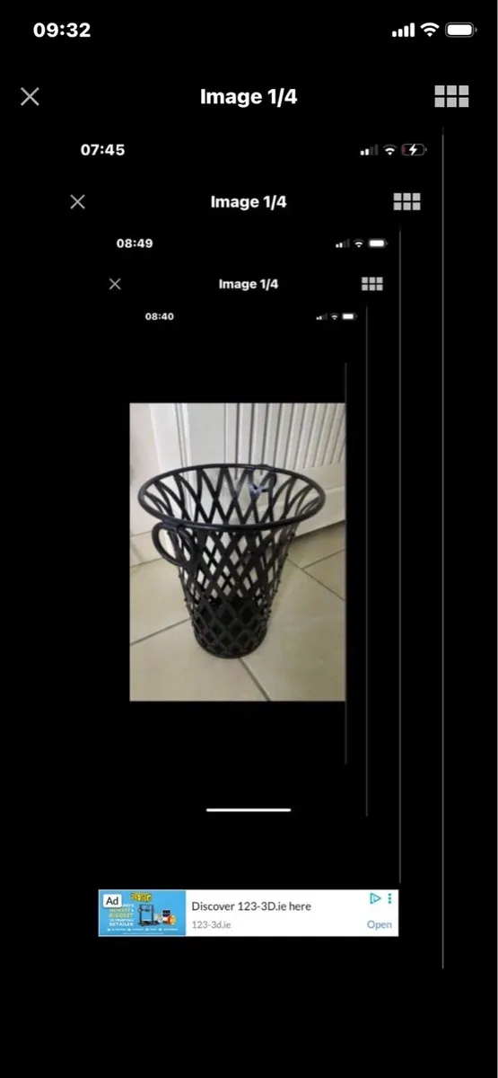 Metal Waste Basket - Image 1